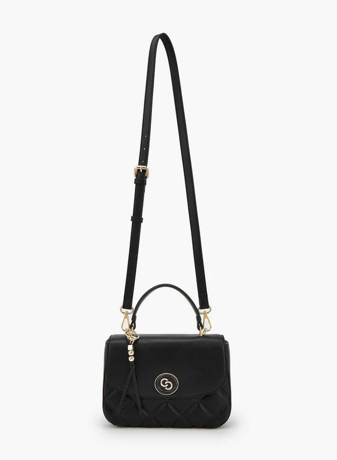 سيليست Quilted Satchel Bag With Adjustable Strap